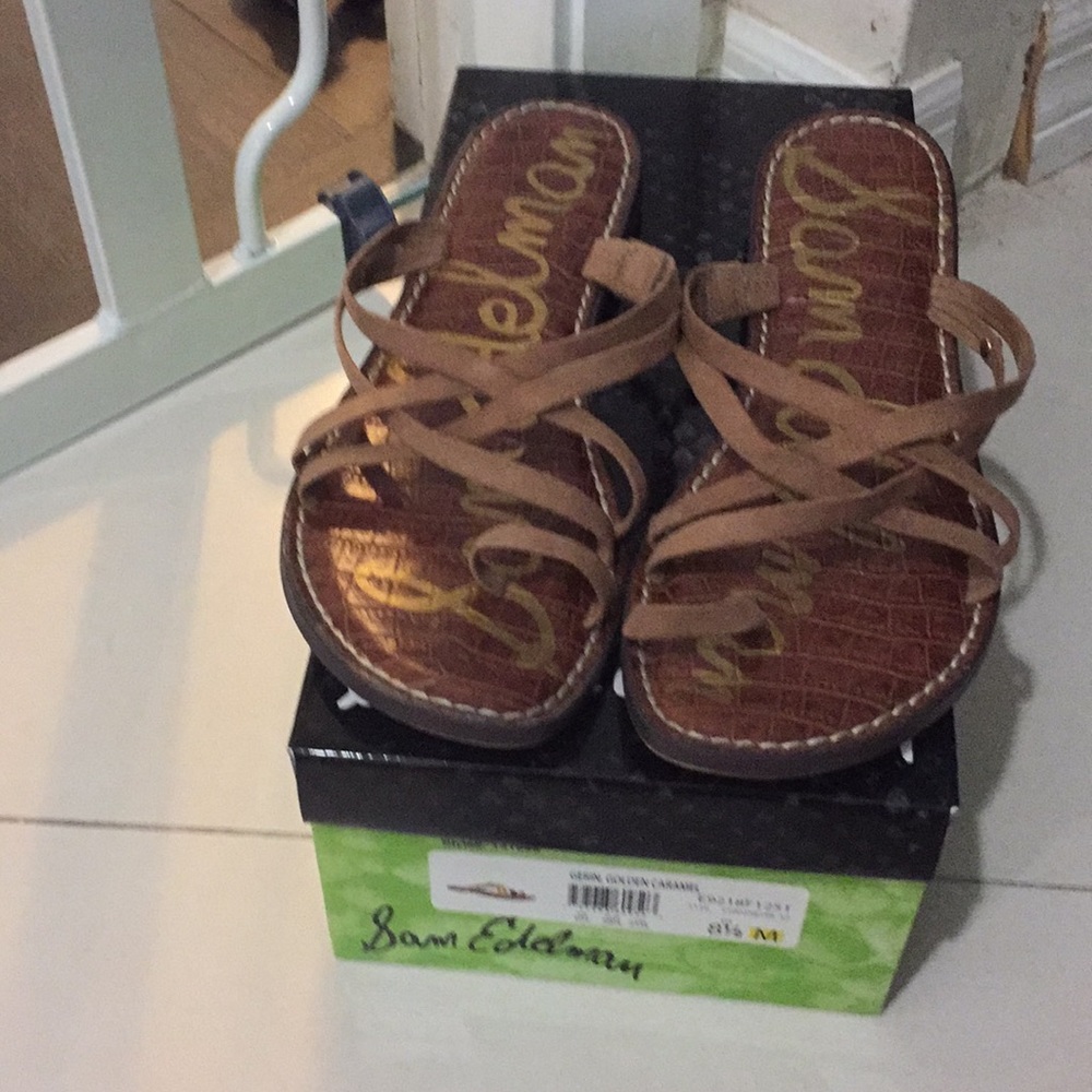 Sam Edelman camel brown sandals